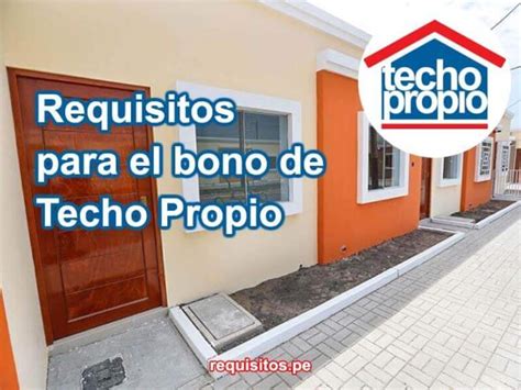 Requisitos Para Techo Propio