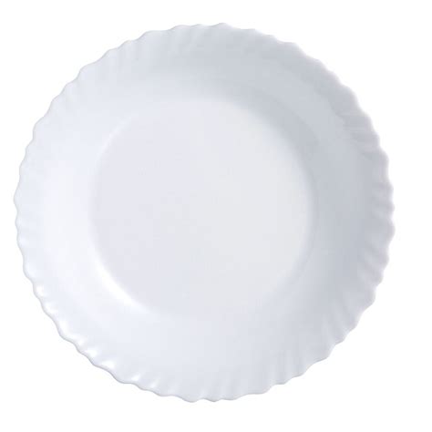 Assiette Plate en Verre Blanc Feston Luminarc Ø 25 cm BRYCUS