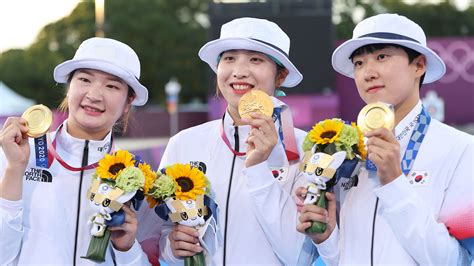 한국 여자 양궁 9회 연속 올림픽 금메달 신화 썼다