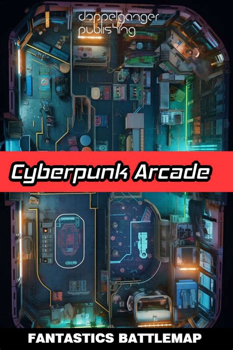 Cyberpunk Battlemap Cyberpunk Arcade Doppelgänger Publishing