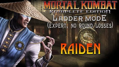 Mortal Kombat Komplete Edition Ladder Mode Raiden Expert No