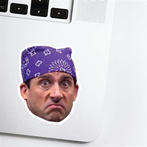 Prison Mike The Office Celebrity Head Sticker Nbc Etsy