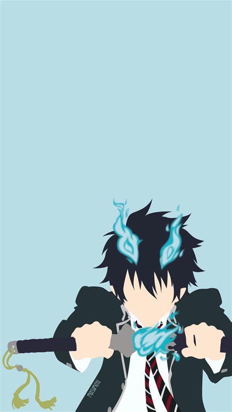 Fondos De Pantalla Okumura Rin Exorcista Azul 1080x1920 Danny1542