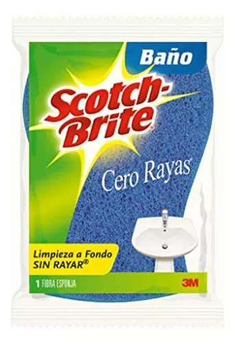 M Scotch Brite Fibra Esponja Cero Rayas Tama O Grande Meses Sin