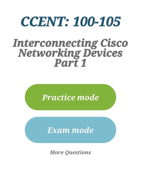 Cisco Ccent Practice Test