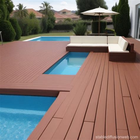 Synthetic Wpc Deck Around Pool Stable Diffusion Online