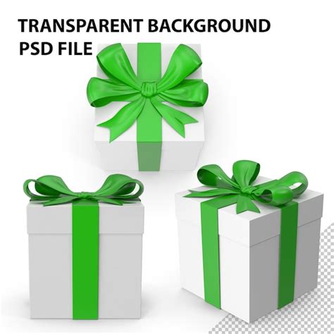 Caja De Regalo Verde Png Archivo Psd Premium