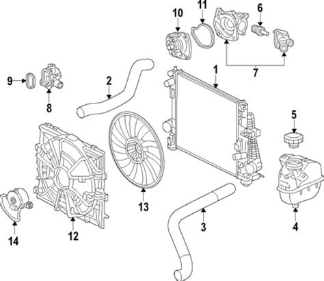 Cooling System For Cadillac Ats Group Auto Parts