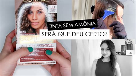 Testei A Tinta Sem Am Nia Loreal Paris Im Dia Excellence Castanho