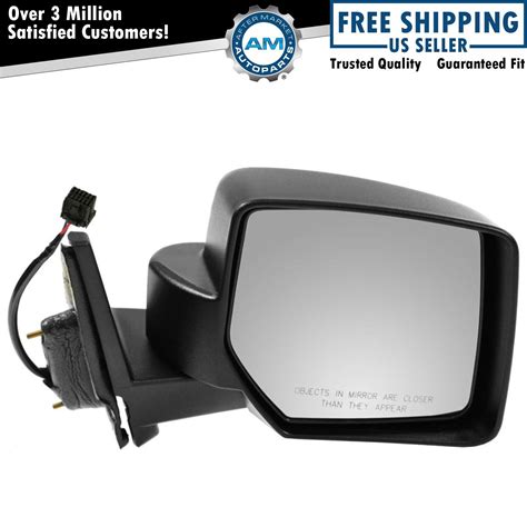 Side View Mirror Power Textured Black Passenger Right Rh For Jeep