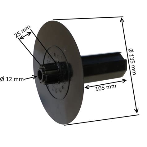 Embout flasque Ø135 mm pour tube octo 40 Euromatik