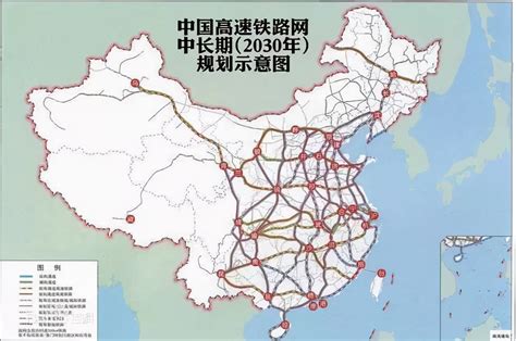 2030年铁路规划图中国铁路长远规划图 生活 布条百科