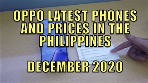 Oppo Latest Phones And Prices In The Philippines Youtube