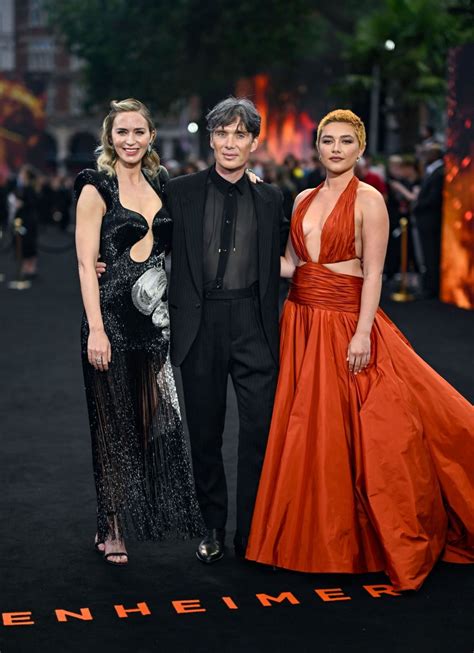 FLORENCE PUGH and EMILY BLUNT at Oppenheimer Premiere in London 07/13