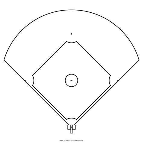 Dibujo De Campo De B Isbol Para Colorear Ultra Coloring Pages