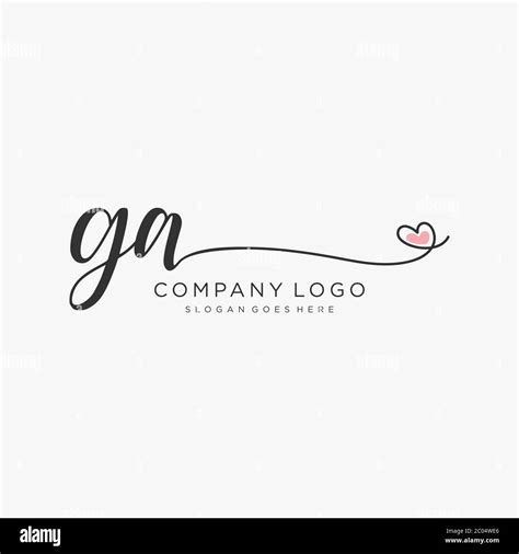 Ga Initials Logo Stock Vector Images Alamy