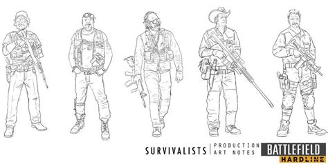 ArtStation Battlefield Hardline Characters OPUS ARTZ