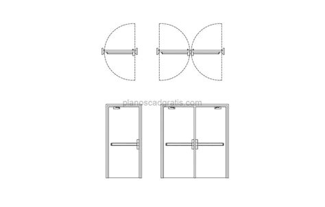 Puerta De Emergencia Planos CAD