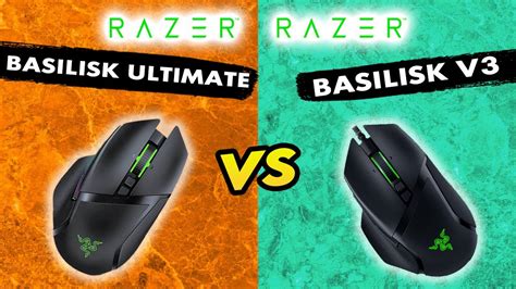 Razer Basilisk Ultimate Vs Basilisk V3 Wireless Mouse Specs