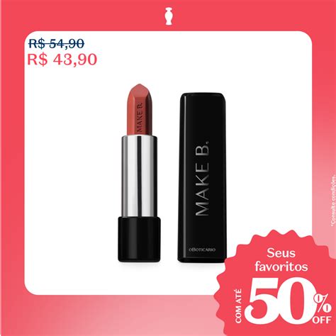 Batom Cremoso Marrom Soft Nude Make B 3 6g O Boticário Red Supreme