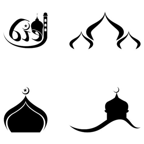 Premium Vector Mosque Moslem Icon Vector Illustration Design