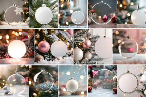 Christmas Ornament Acrylic Mockup Bundle Graphic By CraftArt Creative