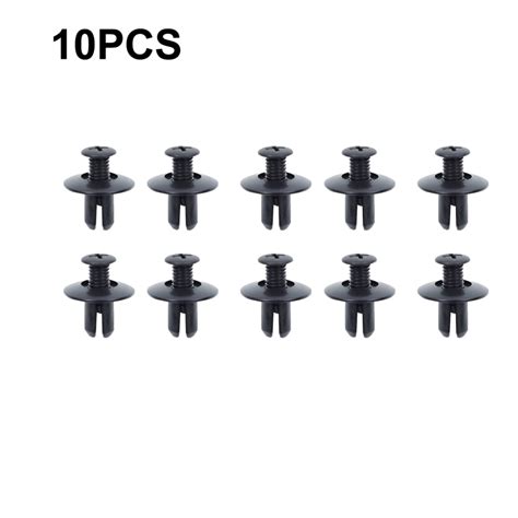 50pcs 8mm Plastic Rivets Fasteners Screw Car Bumper Fender Black Rivet Car Fastener Clips For