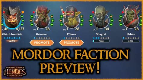 The Mordor Faction Could Be Awesome Lotr Heroes Of Middle Earth Youtube