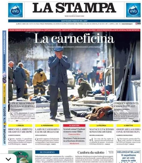 ️ The Italian newspaper La Stampa used a photo by correspondent Eduard ...