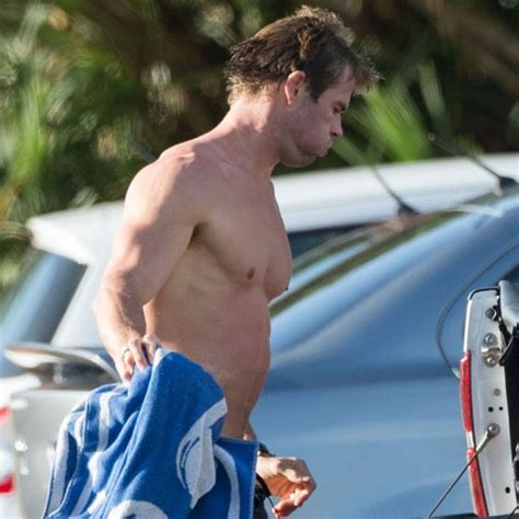 Liam And Chris Hemsworth Shirtless In Costa Rica Pictures Popsugar