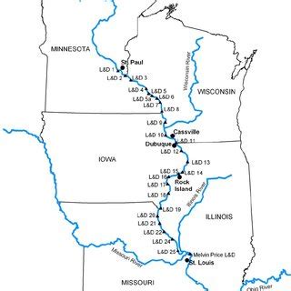 Location Of The Study Area Within The Upper Mississippi River System