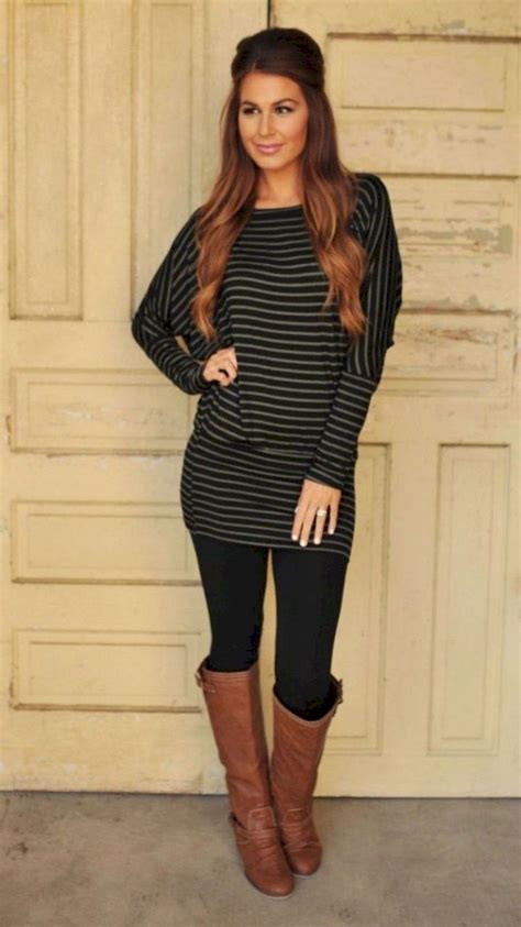 Adorable 42 Tunic And Leggings To Look Cool Leggings Lookcool Tunic