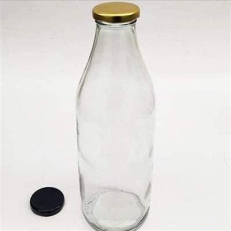 Transparent Round 1000 Ml Glass Milk Bottle At Rs 16 Piece In