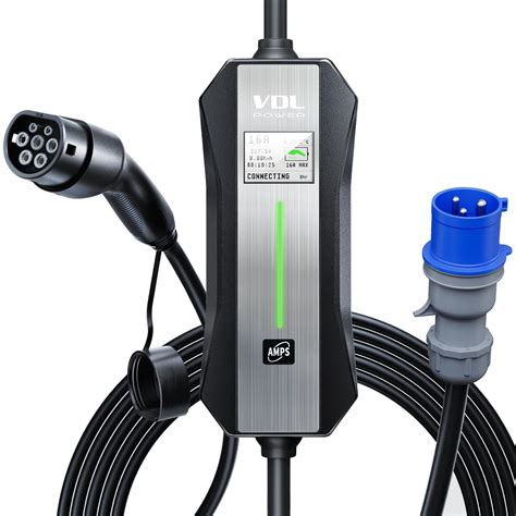 VDL POWER Portable EV Charger 7 KW Type 2 EV Charger Charging Cable