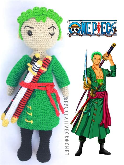 ZORO RORONOA ONEpiece Anime Amigurumis Amigurumi One Piece