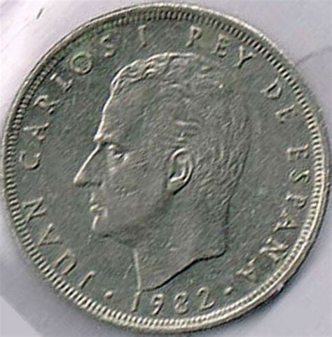 Espagne 25 pesetas Juan Carlos I M couronné 1982 eBay