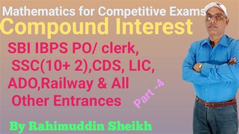 Mathematics For SBI IBPS PO Clerk SSC 10 2 CDS LIC Railway ADO