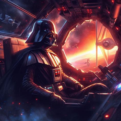 Darth Vader in a tie fighter by Picknikker on DeviantArt