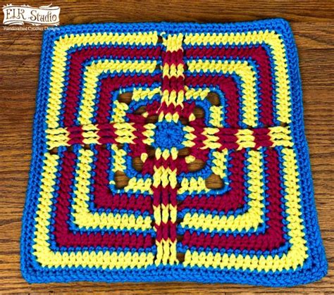 Moogly CAL 2018 Afghan Block 12 Granny Square Crochet Square