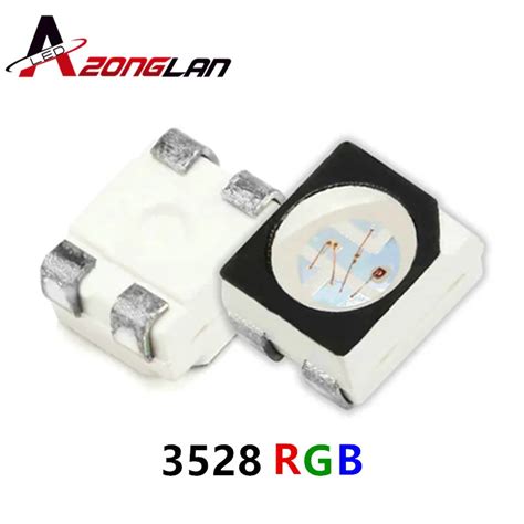 Pcs Rgb Power Top Smd Smt Plcc Led Common Anode Red