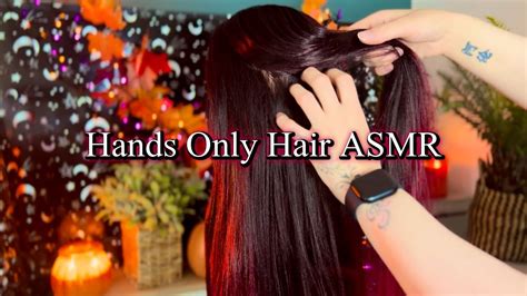 Asmr Hair Finger Combing Hair Play Braiding Scalp Scratching And Soft