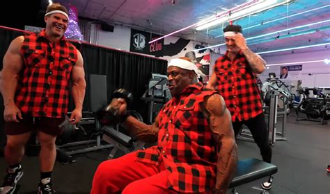 Ronnie Coleman And Jay Cutler Train Back And Arms Together