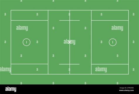 Lacrosse men pitch markings vector illustration Stock Vector Image ...