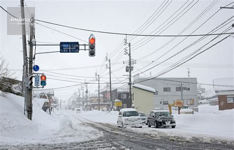 雪が積もりにくい信号機