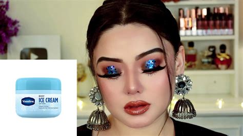 3d Sexy Party Look Kaise Kare Night Makeup Tutorial Blue Glitter