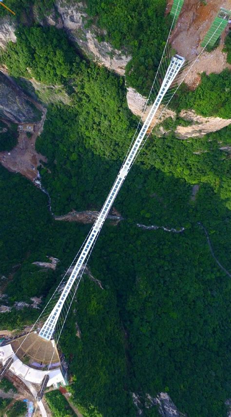 Zhangjiajie Grand Canyon Glass Bridge A 430 Metre Long Glass Bridge Has Been Constructed Across