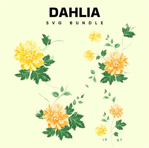 Dahlia SVG Designs – MasterBundles