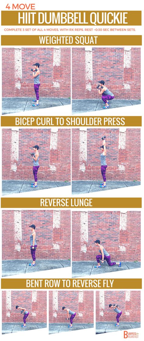 Get Your Sweat On With This Hiit Dumbbell Quickie Burpees For