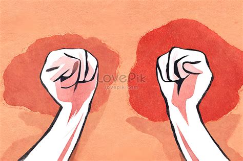 fist  illustration   fist  red background picture  hd