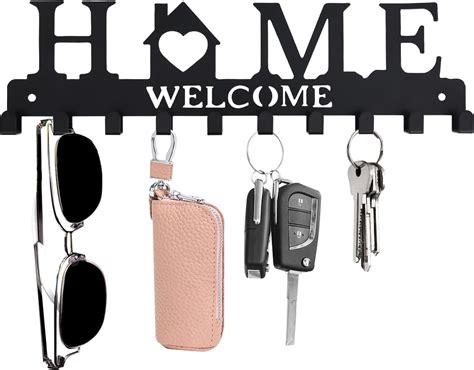 Homebros Key Holder For Wall Wall Mount Metal Key Hanger With 10 Key